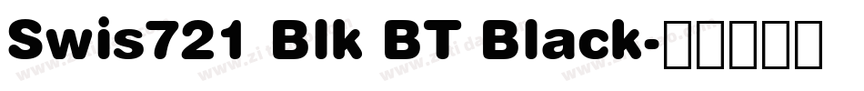 Swis721 Blk BT Black字体转换